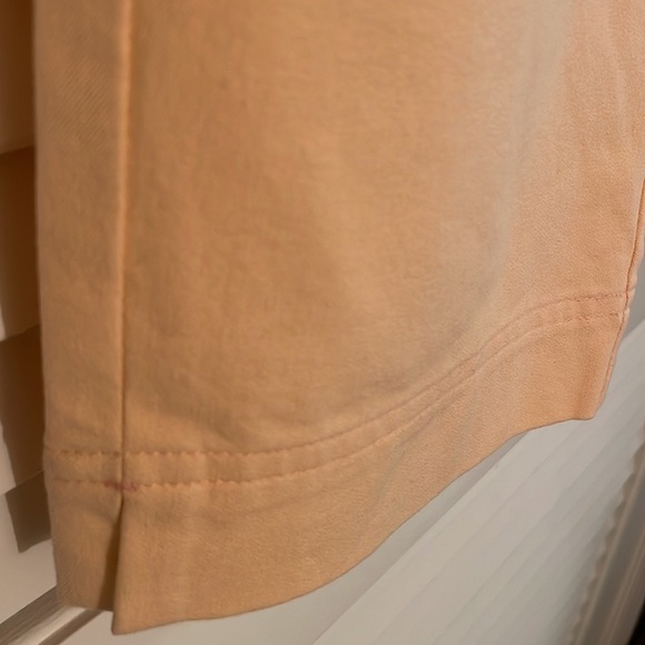 Lafayette 148 New York Bermuda Cantaloupe Melon Color Slit Pocket Shorts - Picture 4 of 10